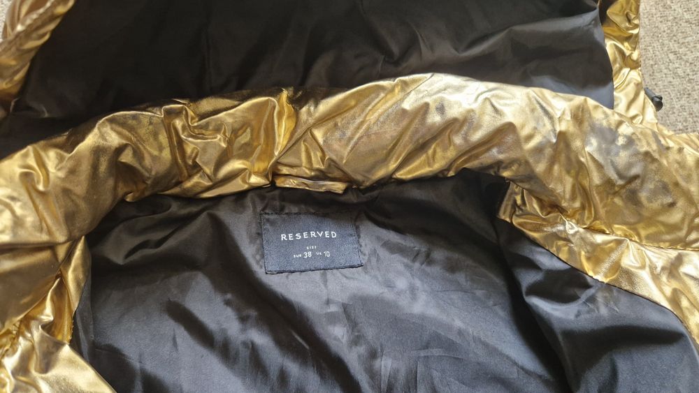 Kurtka damska Reserved Złota rozmiar 38