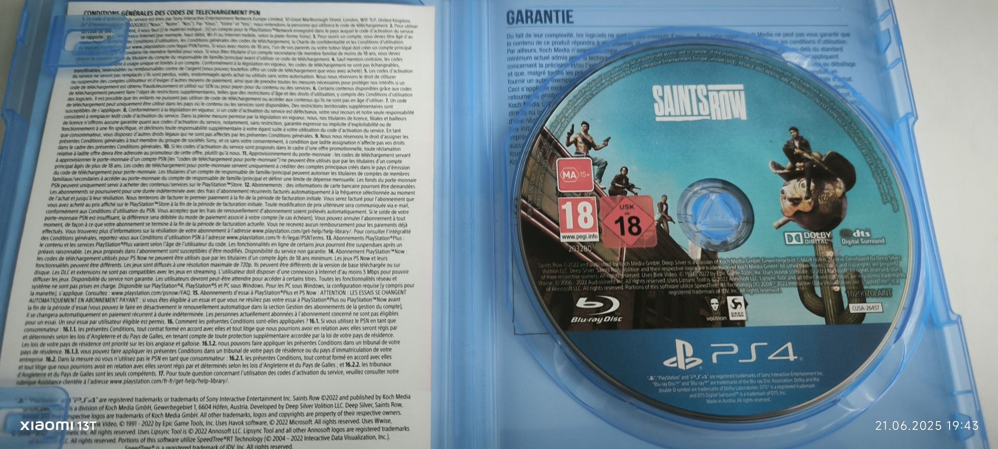 Saints row 2022 day one edition ps4