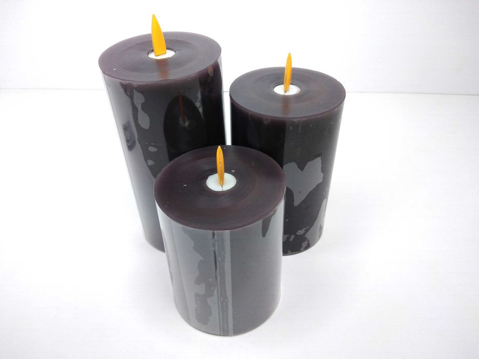 ŚWIECE Bezpłomieniowe LED x3 + PILOT-NOWE