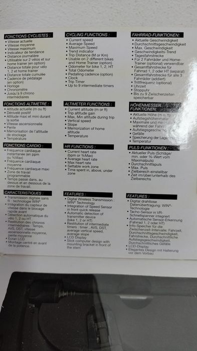 Ciclocomputador Mavic Wintech