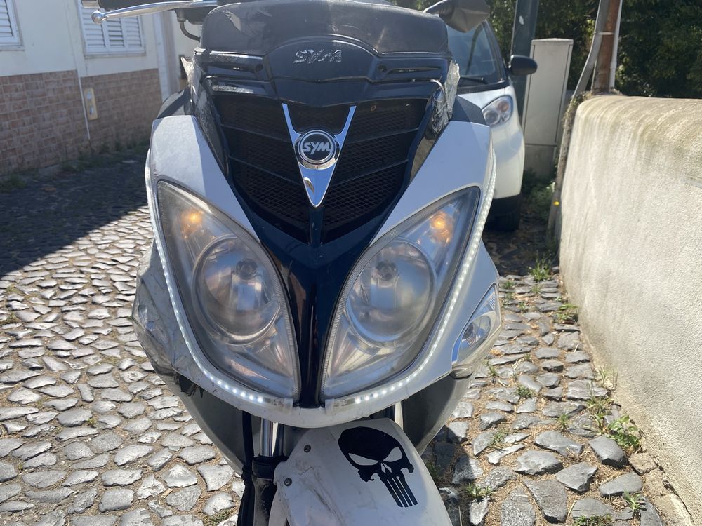 Sym joyride 125 evo com escape Full inox troco por 125 de mudancas