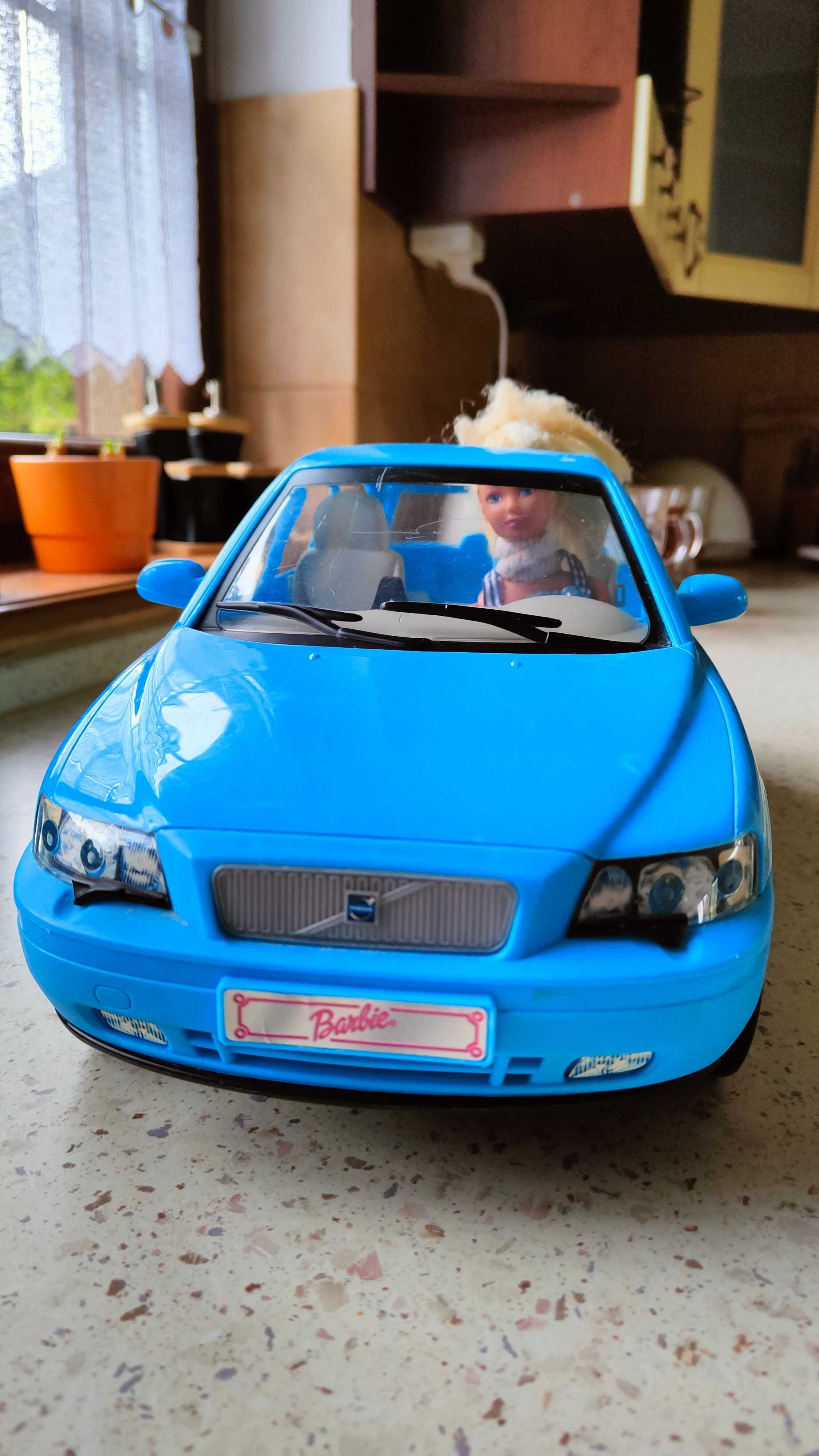 Samochód Barbie niebieskie Volvo kombi