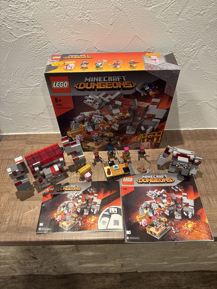 Lego 21163 klocki oryginal Minecraft Dungeons Bitwa o czerwony kamień
