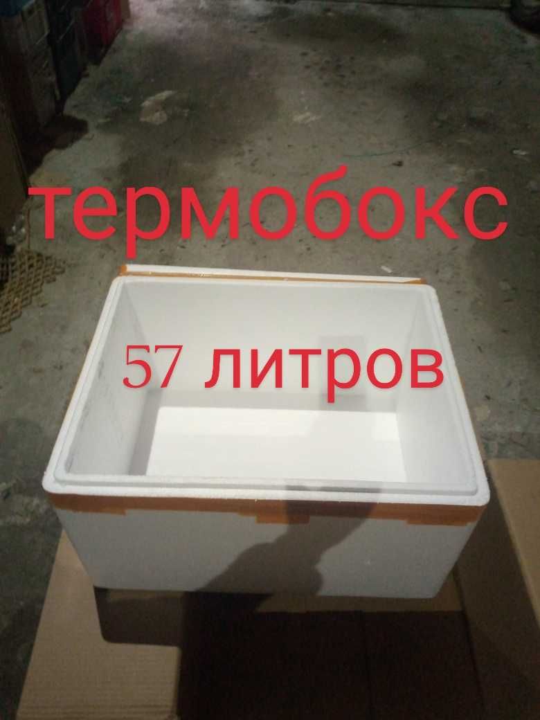 термобокс БОЛЬШОЙ  пенопластовый ящик  для пикника туризма обьем 57л