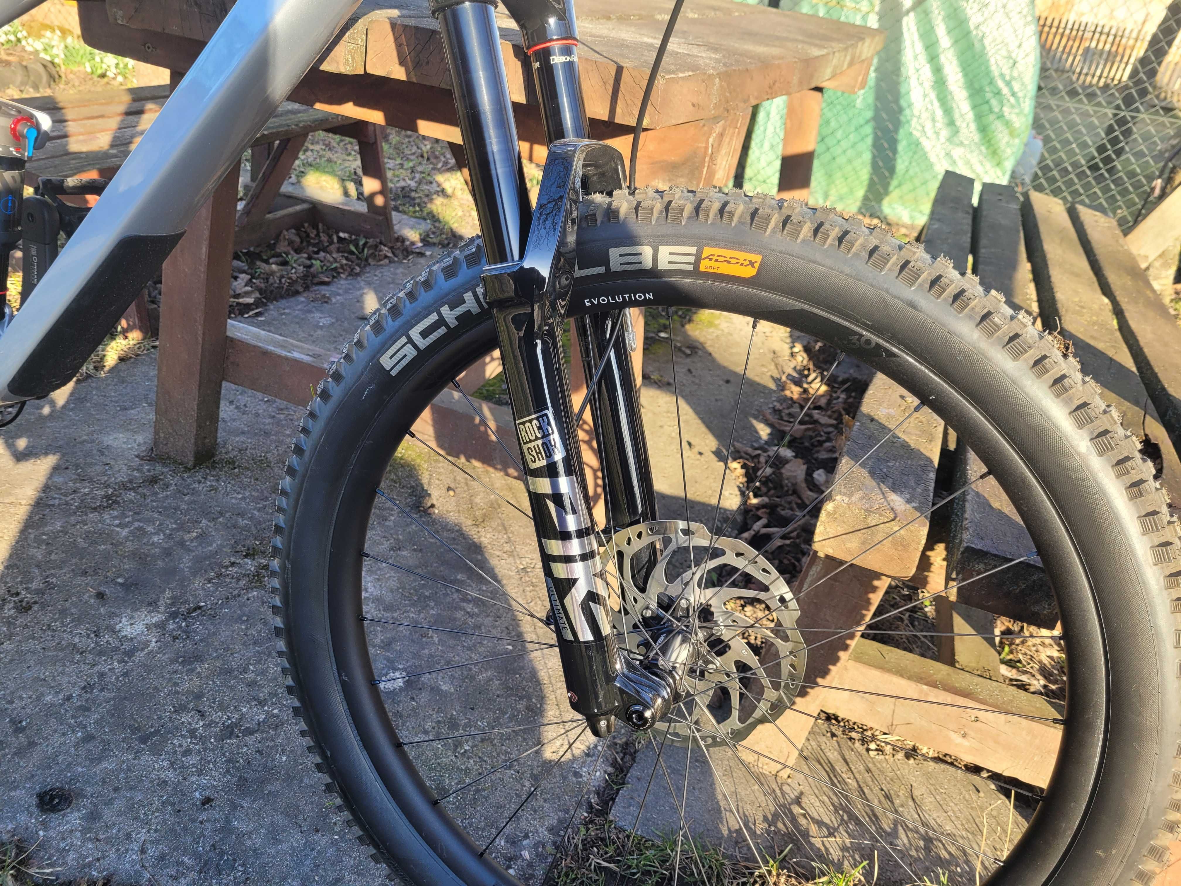 Cube Stereo 140 HPC Sl Carbon Full Shimano XT Roz L Idealny
