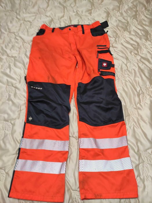 Męskie robocze spodnie odblaskowe Engelbert Strauss Motion r. 58 bdb