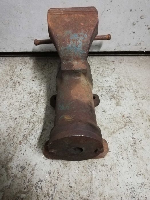 Imadło 125mm niemieckie DDR LES ślusarskie warsztatowe 35 kg stare