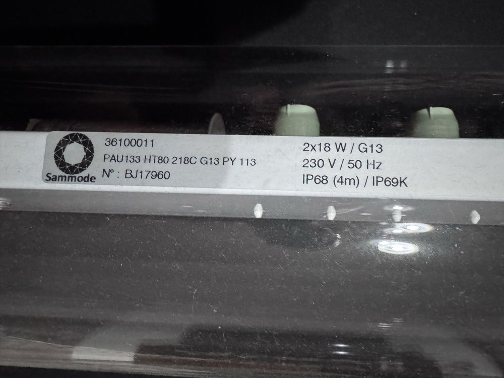 Luminária Industrial Sammode IP69K | 2x18W – NOVA