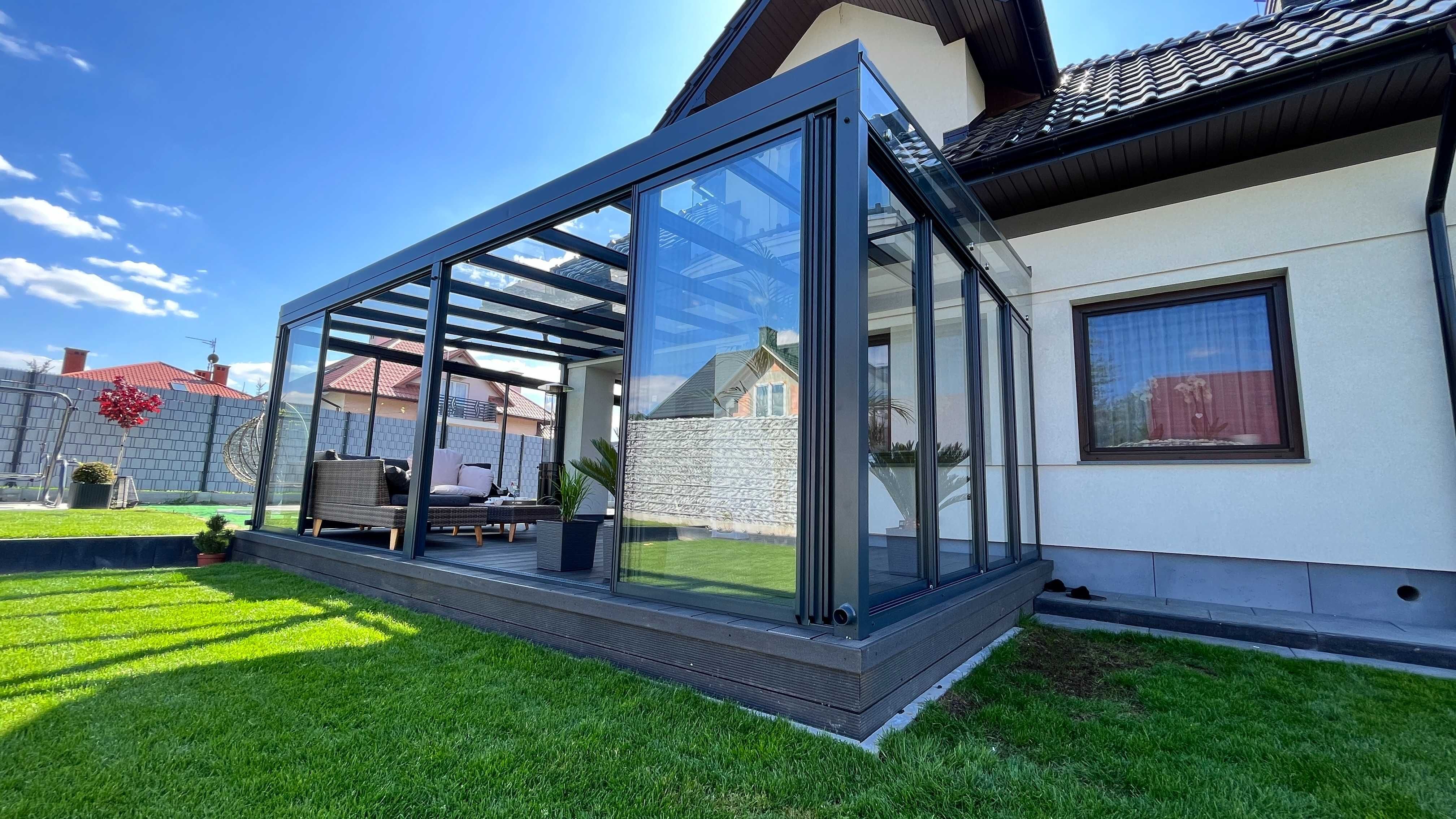 NOWOCZESNA Zabudowa Tarasu, Zadaszenie tarasu, Pergola, ogród zimowy