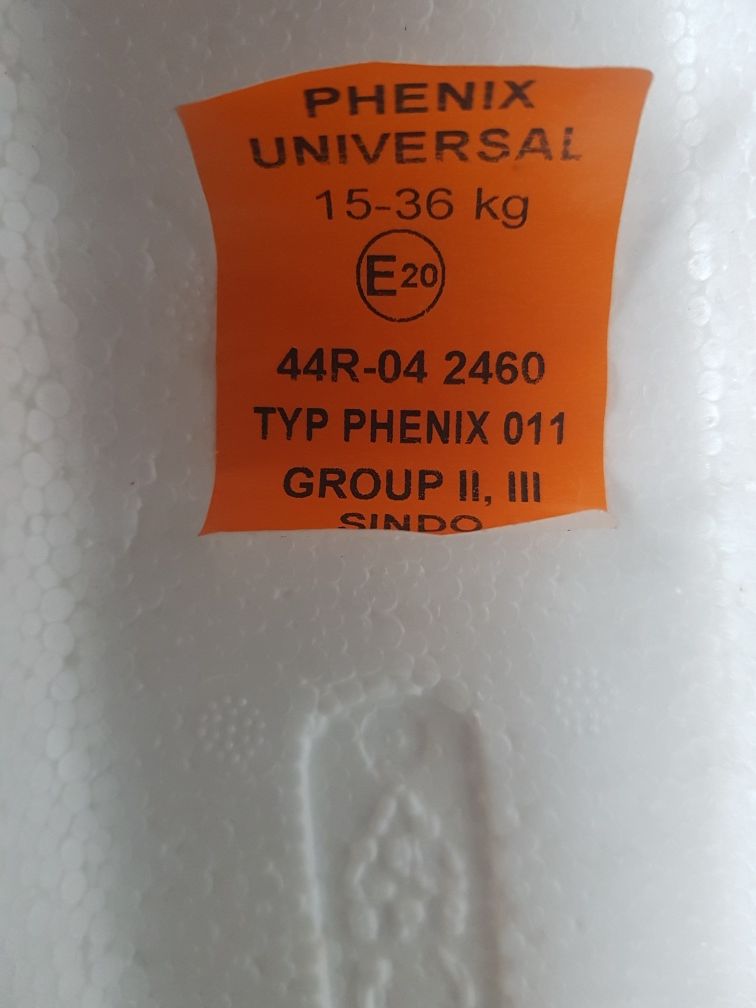 Fotelik samichodowy Phenix Universal 15-36 kg grupa 2,3.