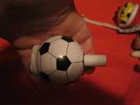 игрушка детская футбольный мяч свисток пластик