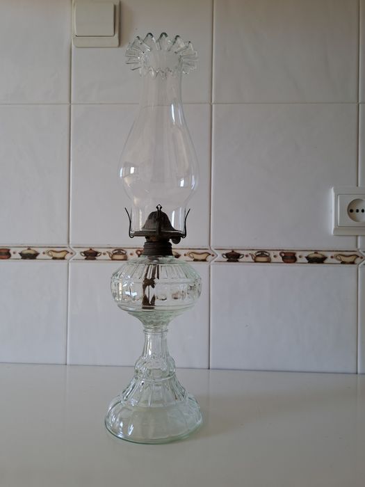 Candeeiro vidro antigo