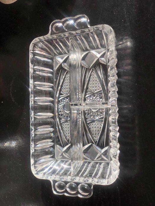 Порціона тарілка з кришталю