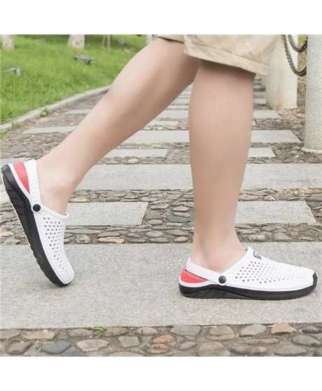 Sandálias Antiderrapantes, à Prova de Água, Tamanho 42, Branco - Goeik