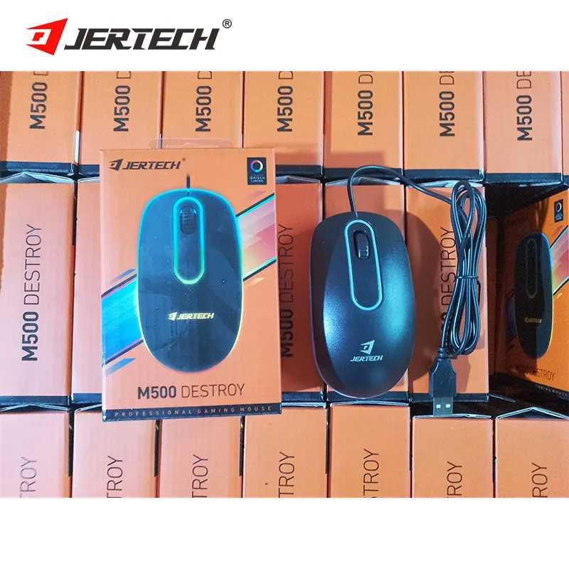 Ігрова дротова миша Jertech M500 DESTROY 4800 DPI 3 кнопки RGB