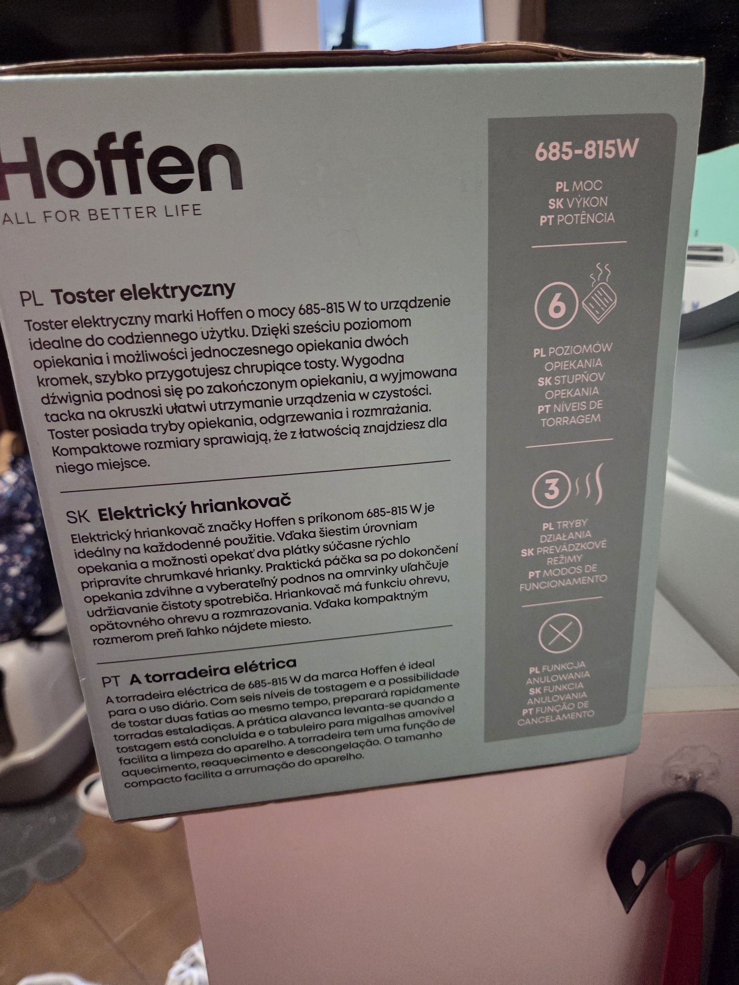Toster Hoffen we wzorki
