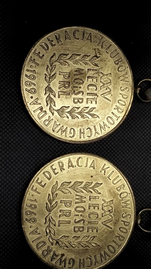 Medal XXV Lecie MOiSB PRL-1969Federacja klubów sportowych Gwardia