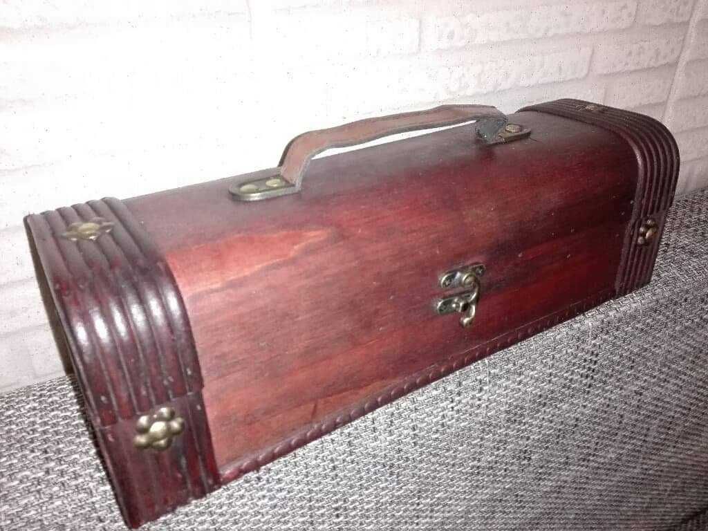 Nowa szkatułka kufer skrzynka drewniana retro vintage Wyprzedaż