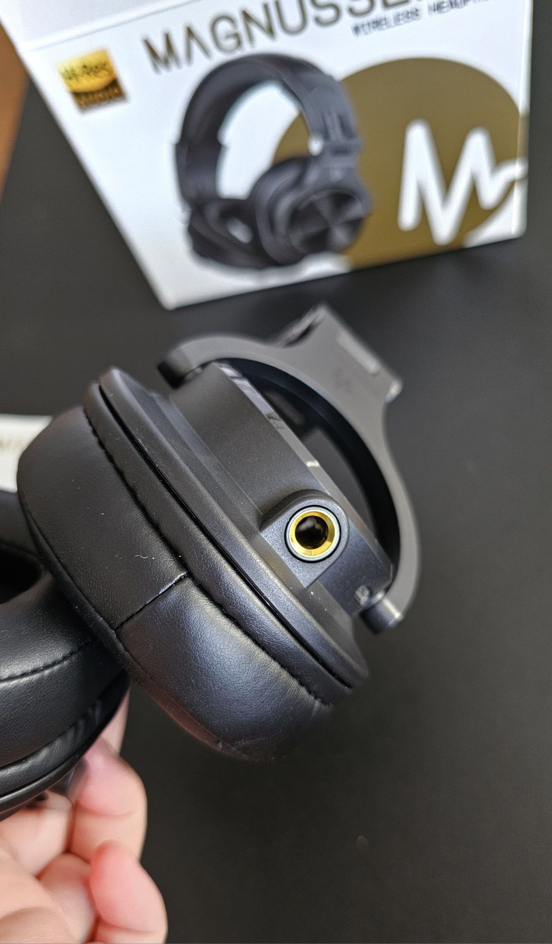 Nowe słuchawki bezprzewodowe Magnussen H6 czarne Bluetooth + jack