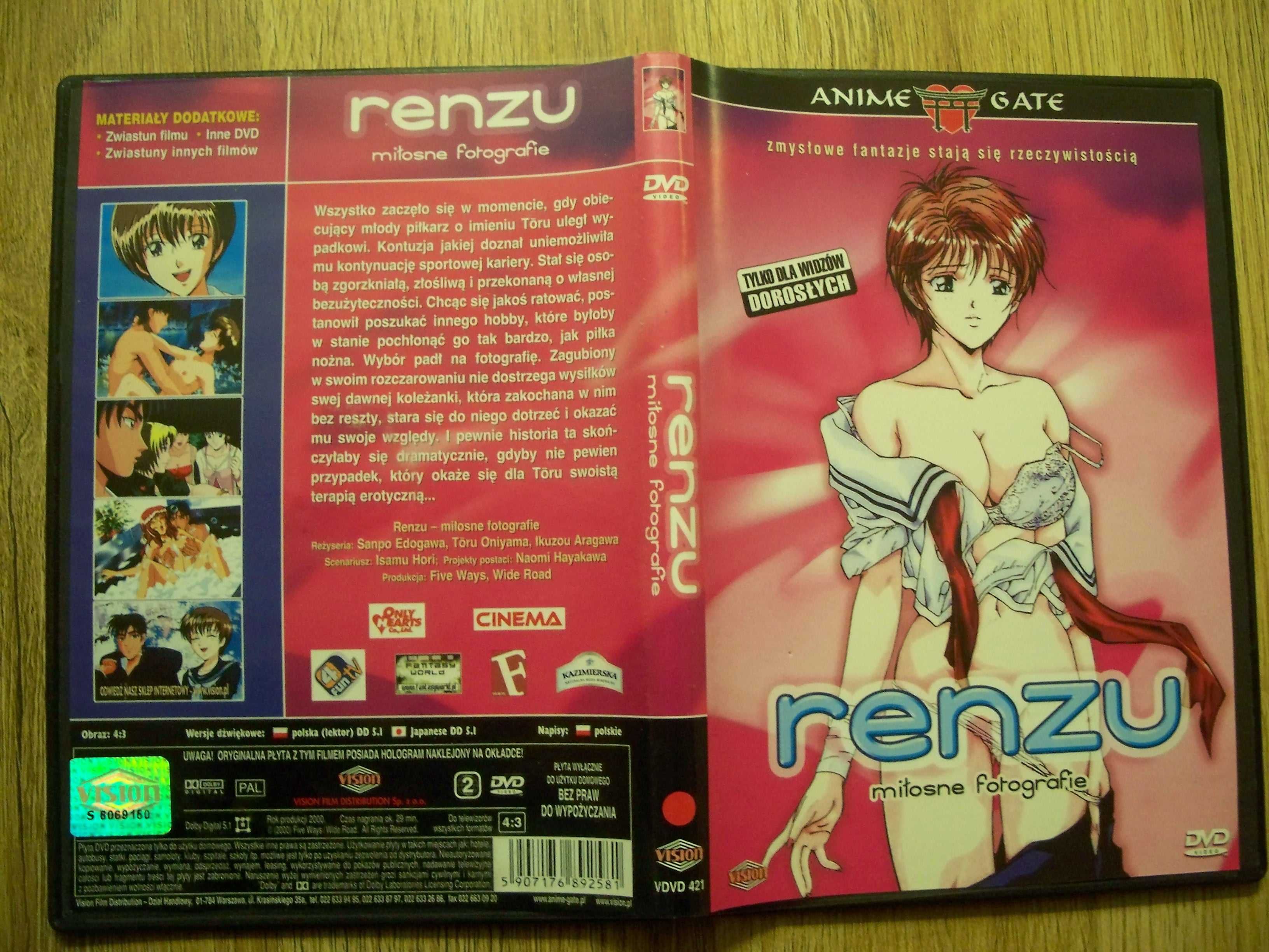 Renzu miłosne fotografie Płyta DVD film anime