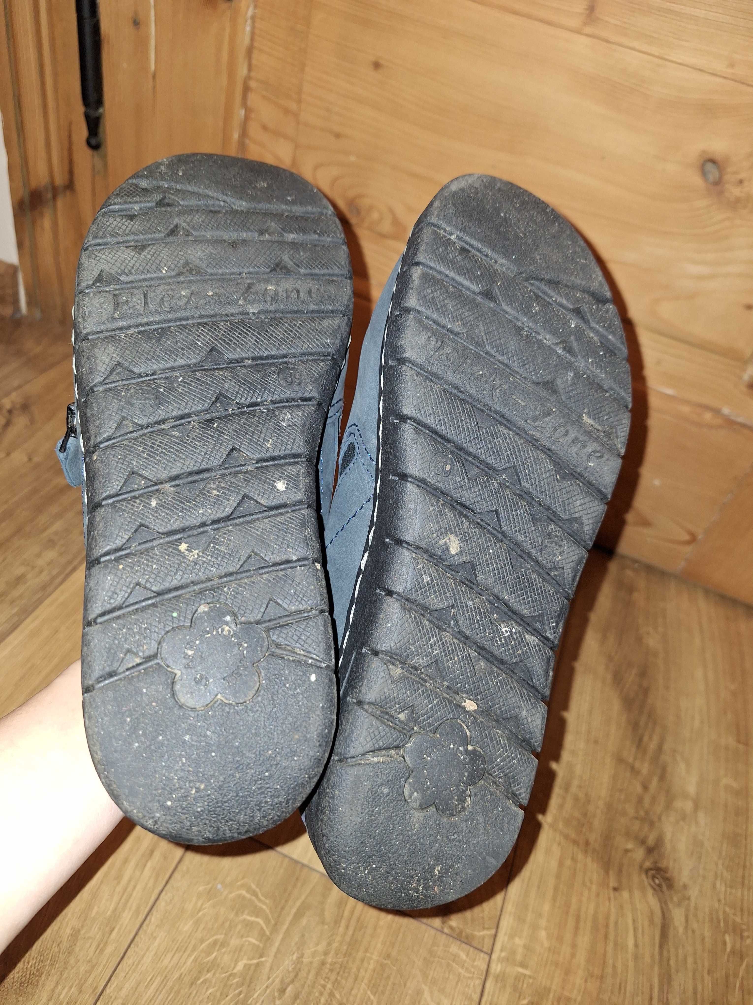 Skórzane buty roz 39