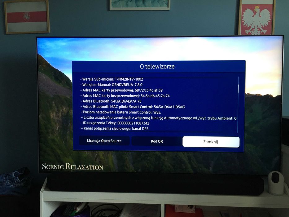 Sprzedam Telewizor QLED Samsung QE65QN85AATXXH 65" 4K UHD czarny