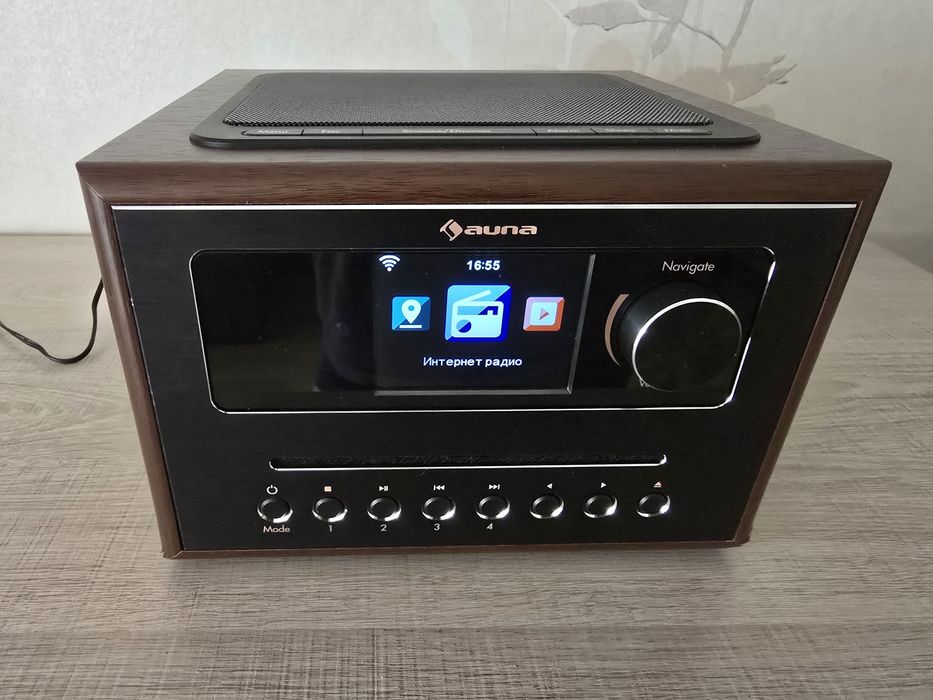 Інтернет радіо Auna Silver Star CD Cube (10038352) WiFi/BT/FM/CD/USB