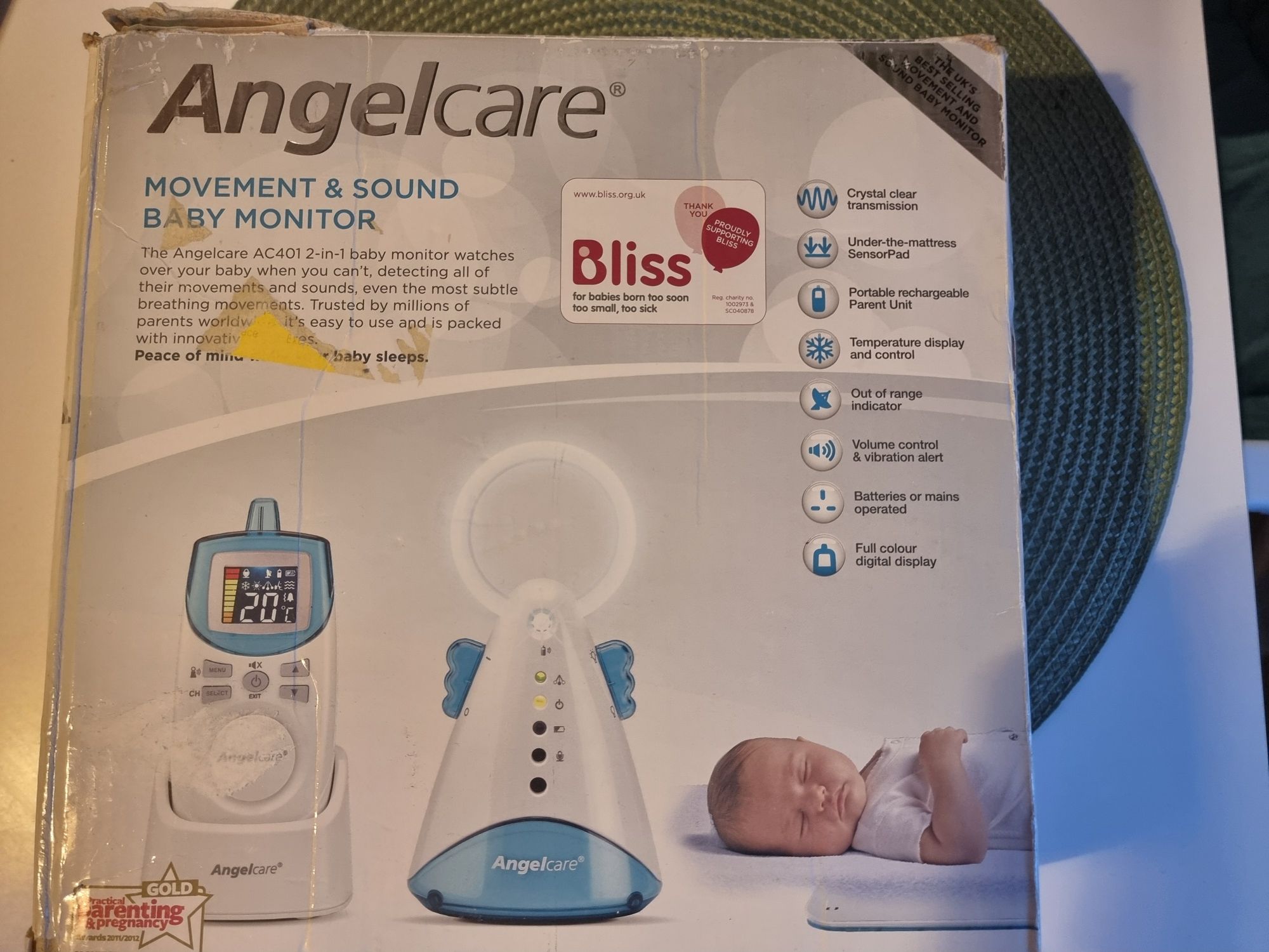 AngelCare niania elektroniczna monitor oddechu
