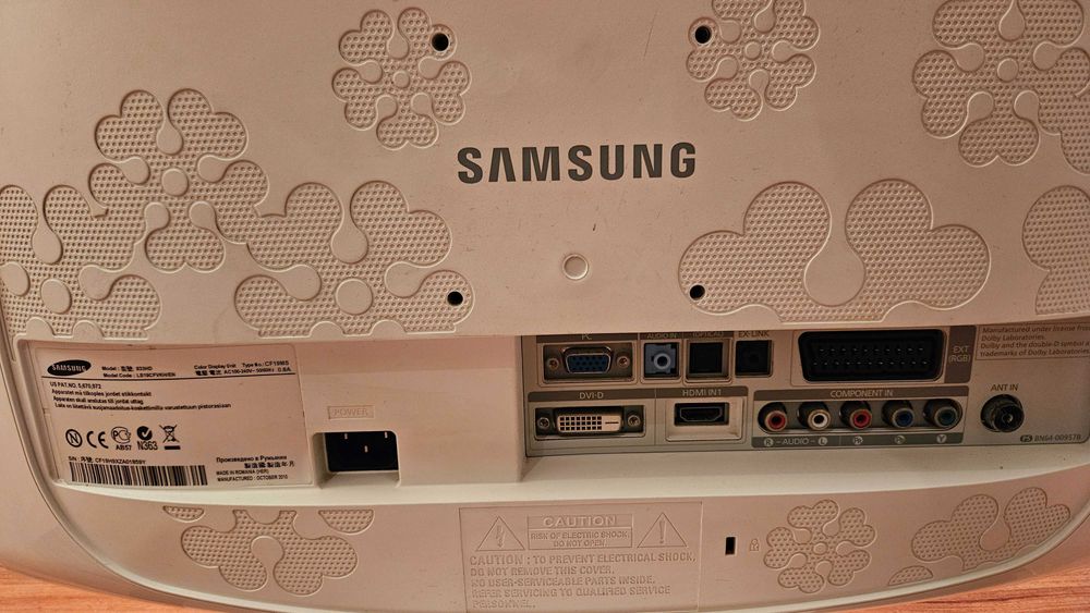 Samsung Syncmaster TV e monitor pc (branco)