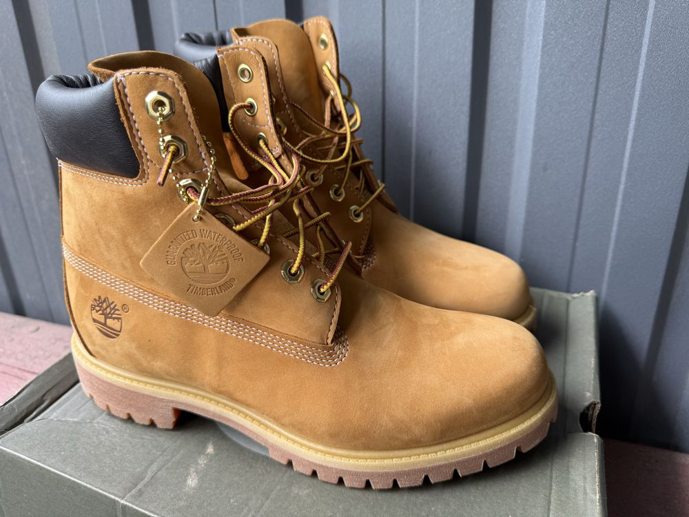 Ботинки TIMBERLAND Premium 6 in waterpoof boot wheat nubuck 9.5