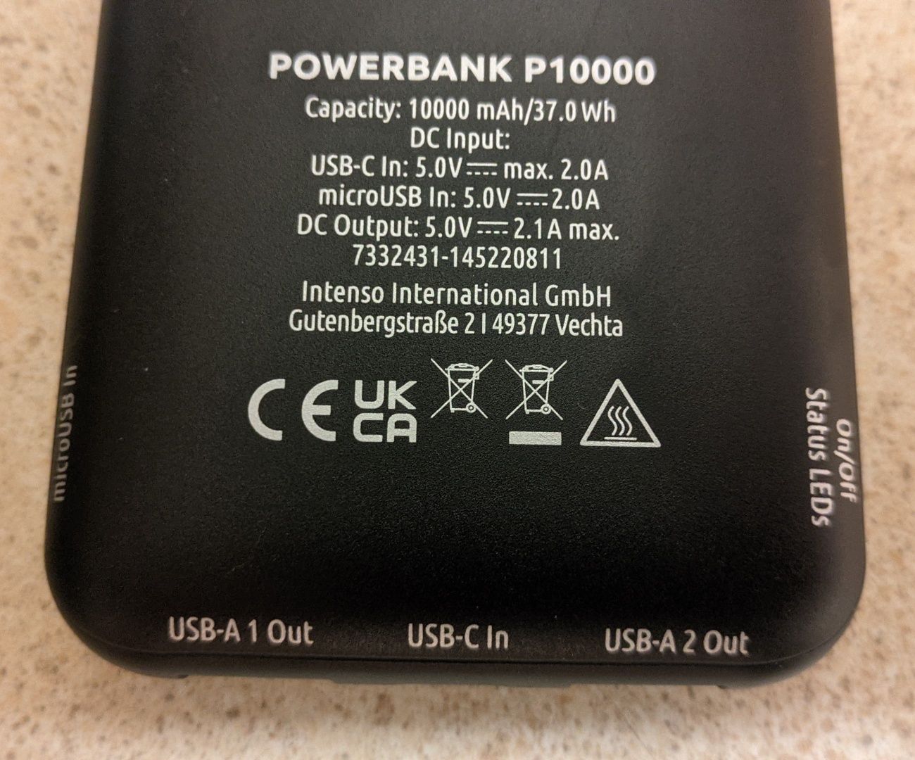 Продам новый в упаковке немецкий повербанк Intenso Power Bank P10000