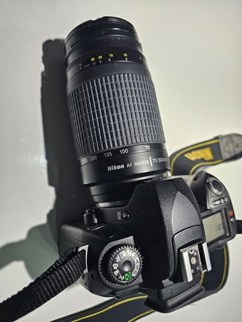Nikon d70s plus obiektyw 18-70 i 70-300