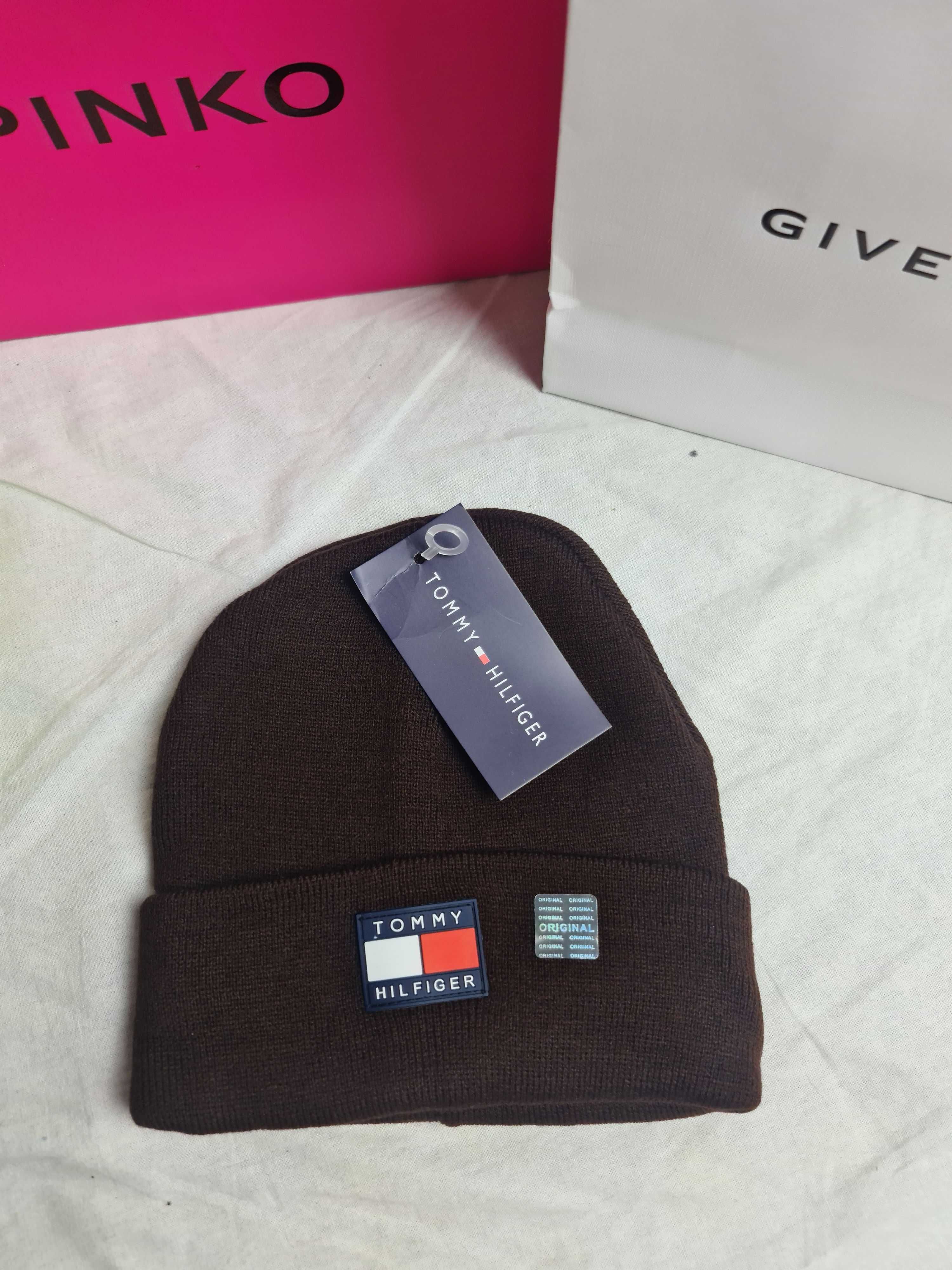 Czapki zimowe męskie damskie Tommy Hilfiger Ralph Lauren premium