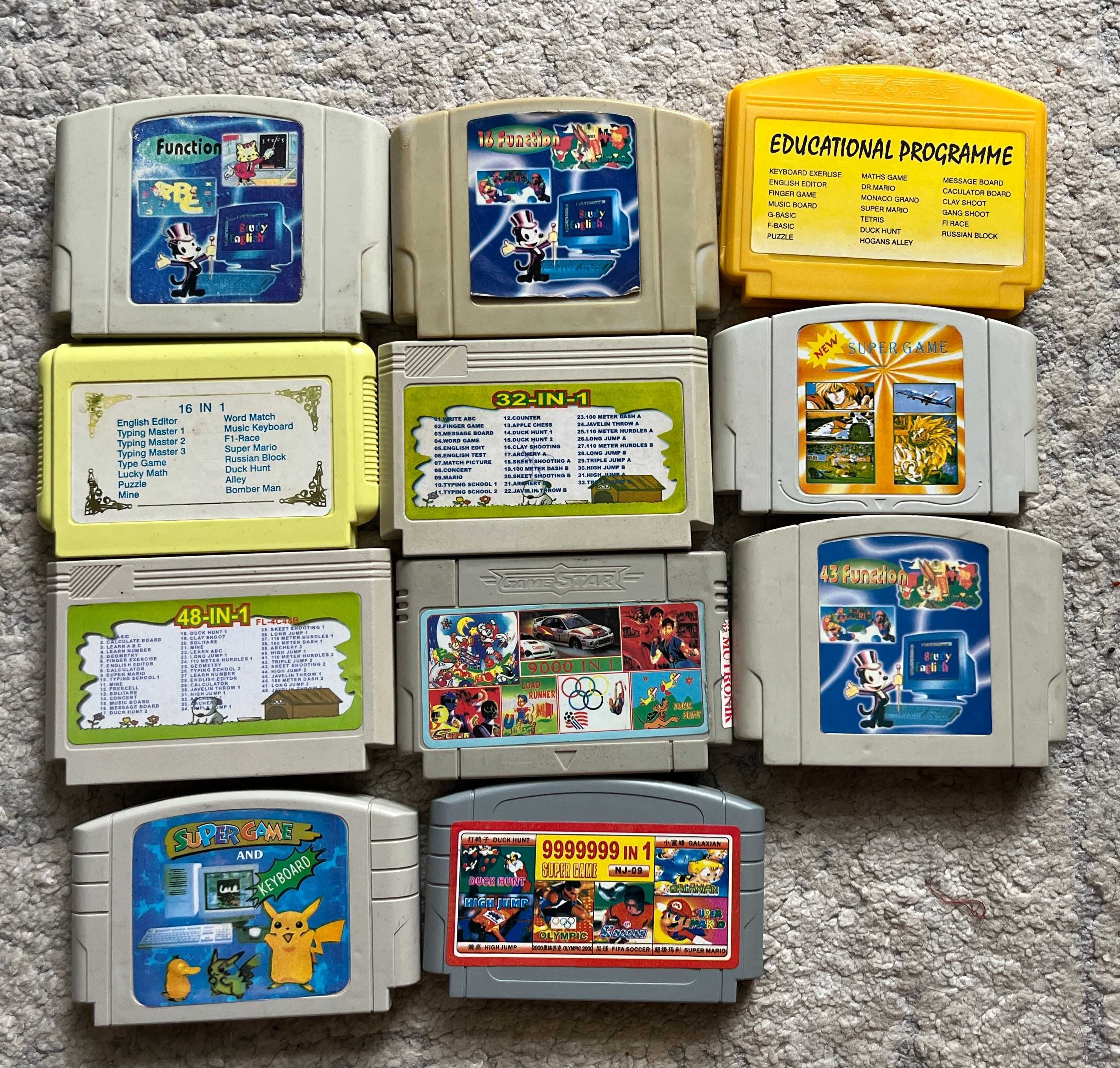 Kartridże gry Pegasus Mario Contra Tank Tetris