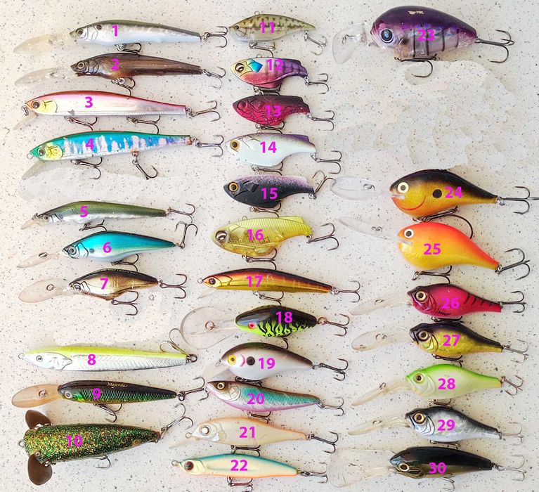 Воблеры OSP Deps Smith FLT Kosadaka Shimano Daiwa