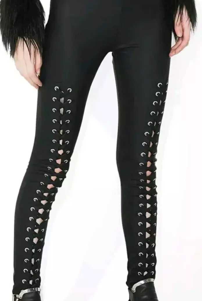 Legginsy KILLSTAR goth sznurowane alternative restyle