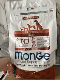 Monge корм для собак всех пород Монж Ягненок Ягня 2.5 кг