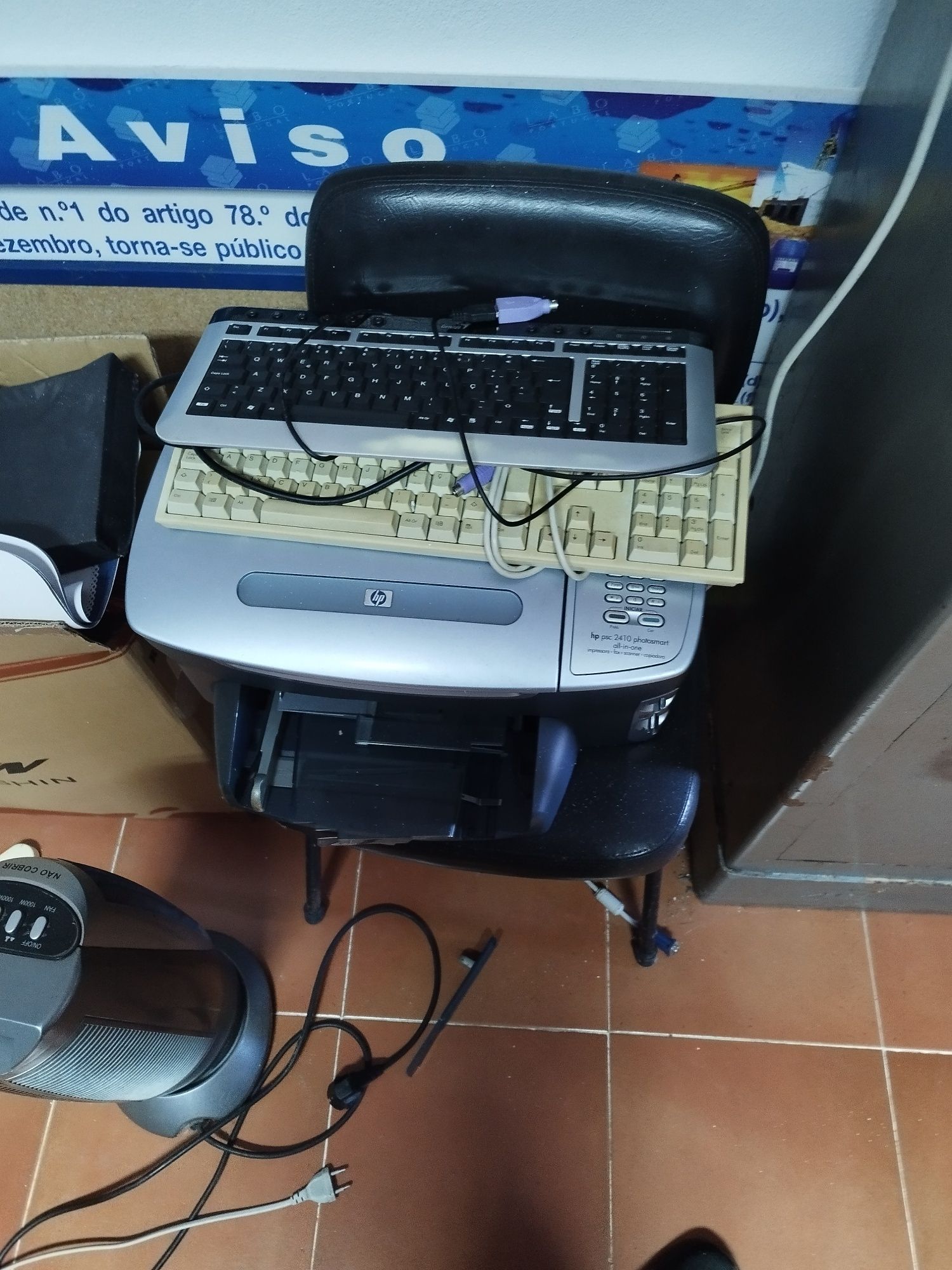 Fotocopiadora impressora e computador