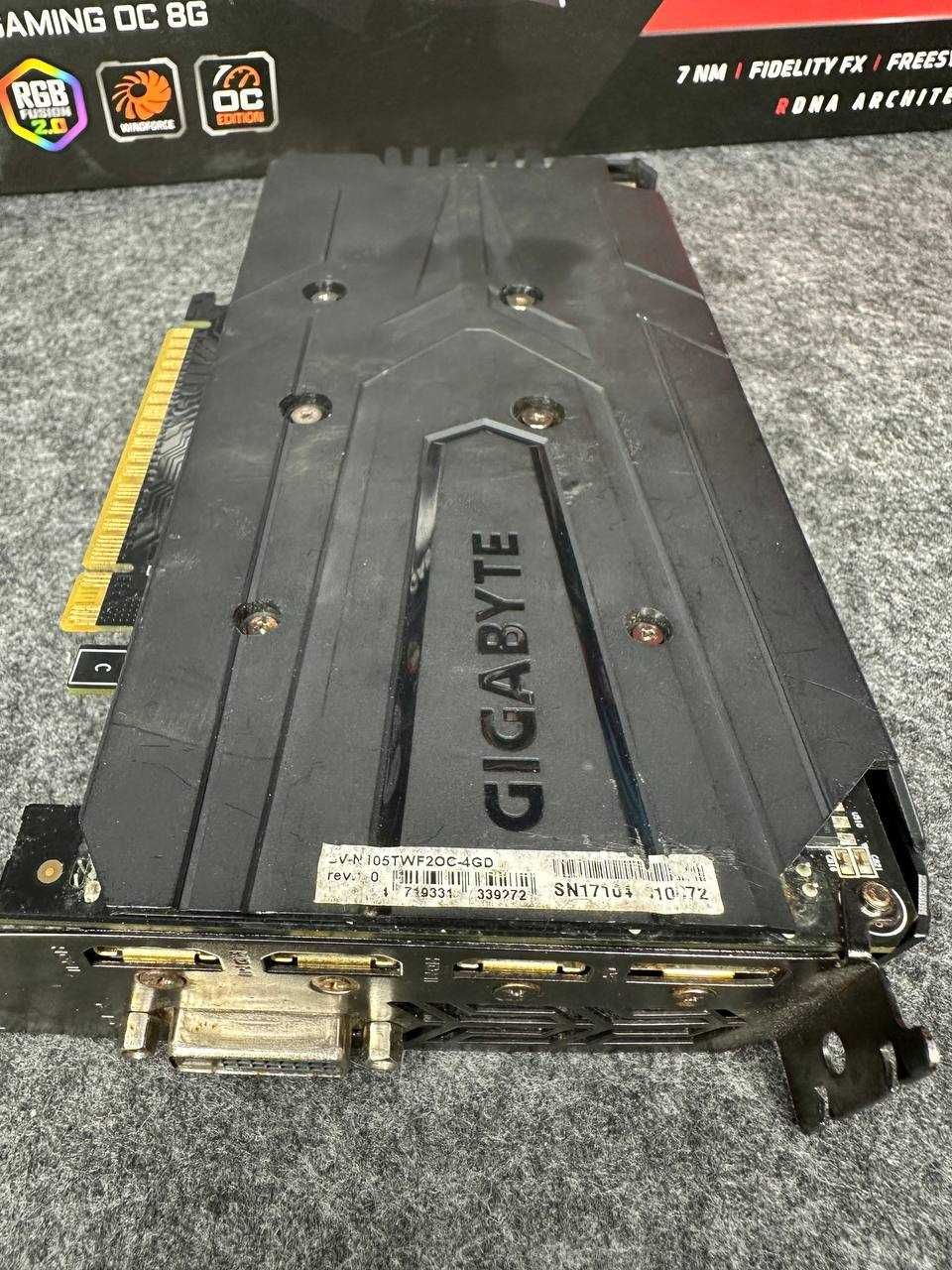 Відеокарта Gigabyte GTX 1050 Ti OC 4GB – неробоча, без кулерів!