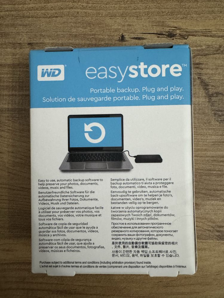 Disco Externo WD EasyStore 4TB - Novo