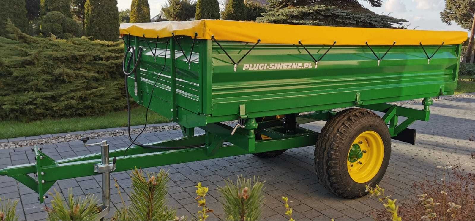 Przyczepa Wywrotka Ogrodowa Rolnicza 2,5T  3str. Wywrotu  + Plandeka