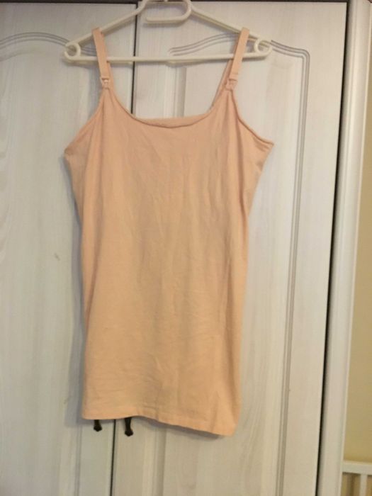 Koszulka bluzka na ramiączkach do karmienia beżowa Esmara 46/48/50