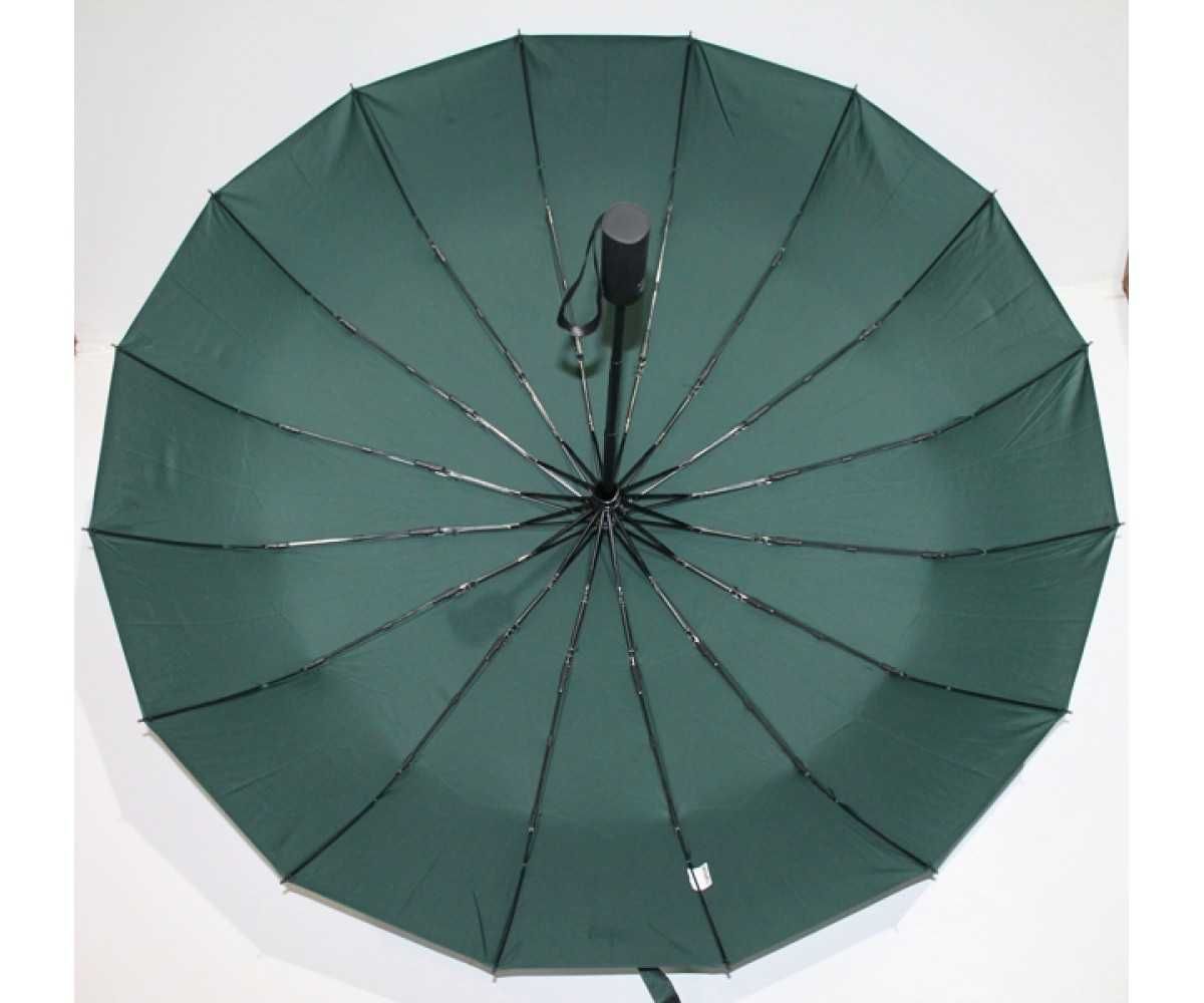 Женский зонт однотонный полный автомат 16 спиц антиветер карбон