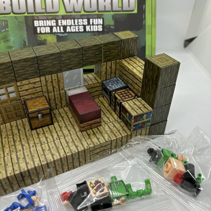 80ШТ Магнітний конструктор Minecraft фігурки майнкрафт кубики набір