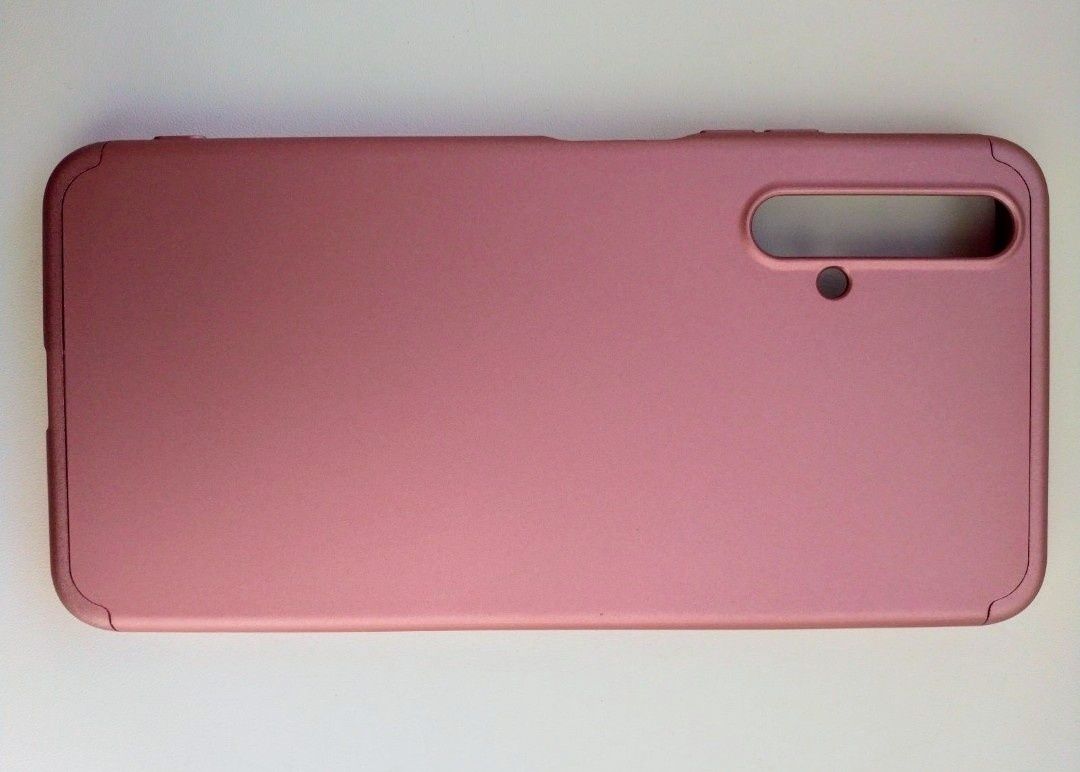НОВЫЙ защитный чехол Full Cover для Huawei Nova 5t пластиковый розовый