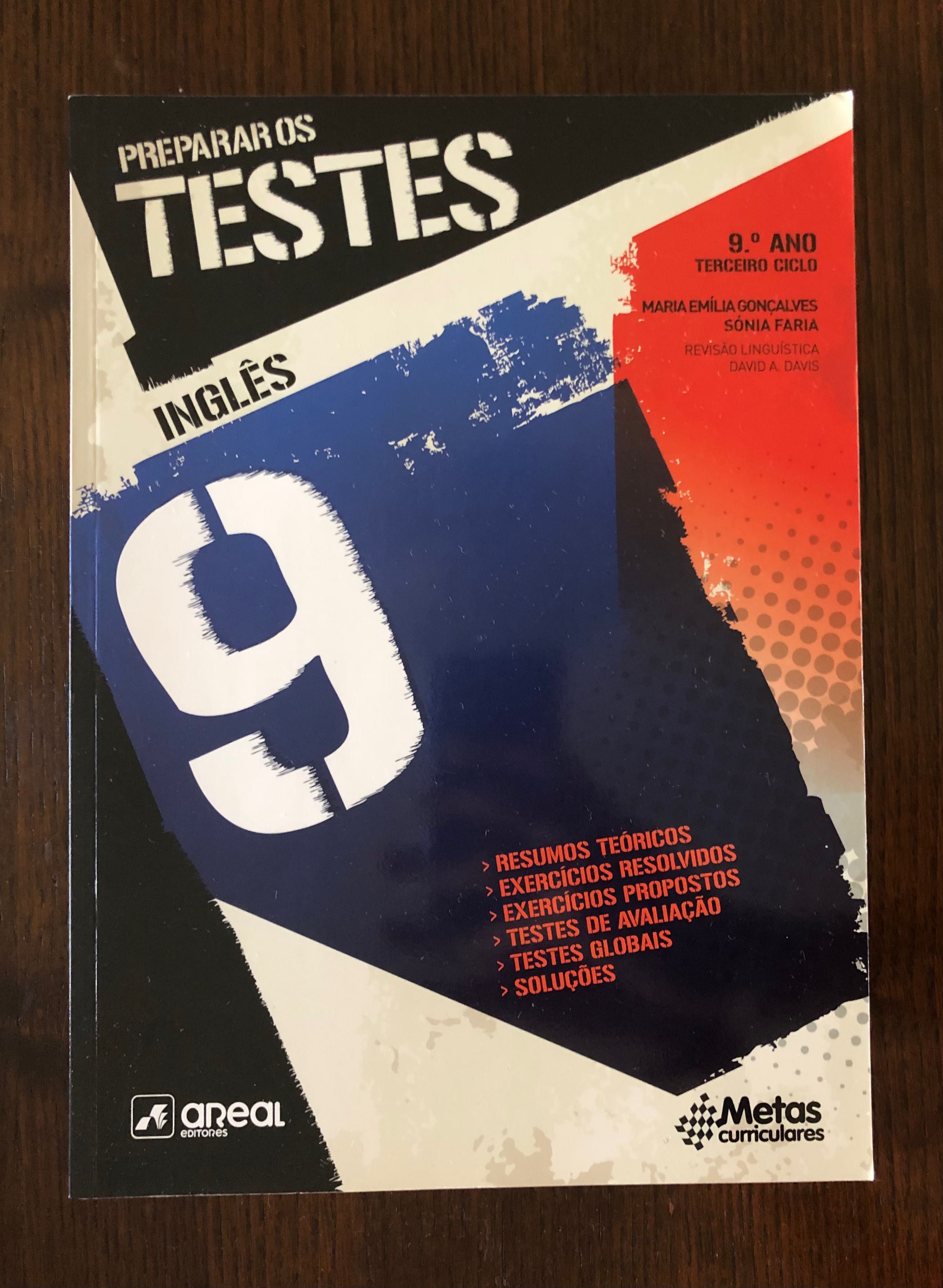 Livro de exercícios "Preparar os Testes" - Inglês - 9º ano