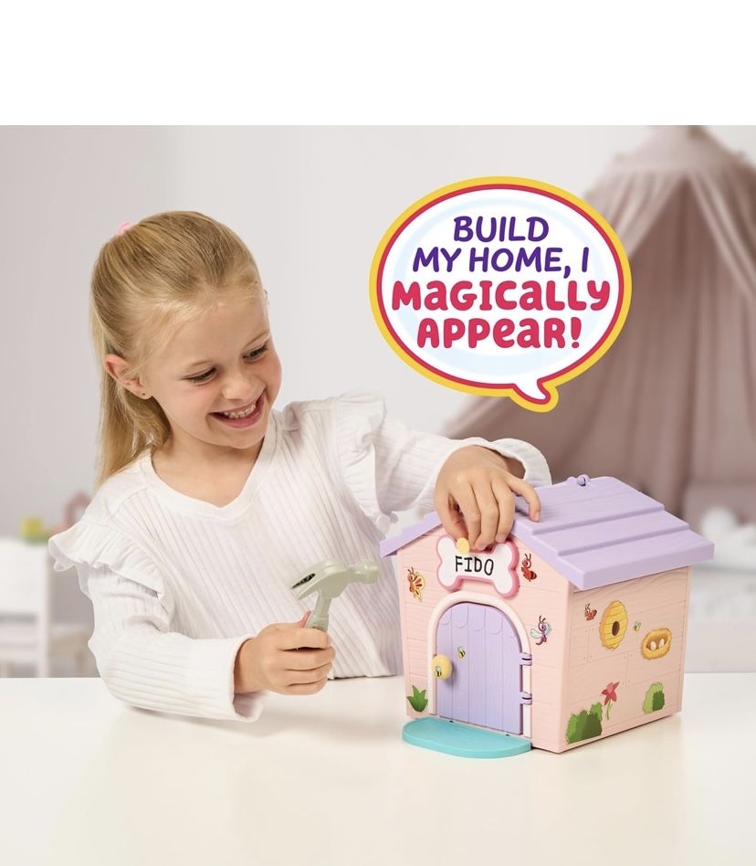 Песик з будиночком little live pets, цуценя оригінал
