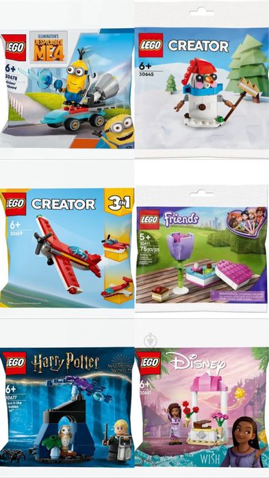 Конструктор LEGO Friends 30411, City, Creator 3in1, Duplo, Botanicals