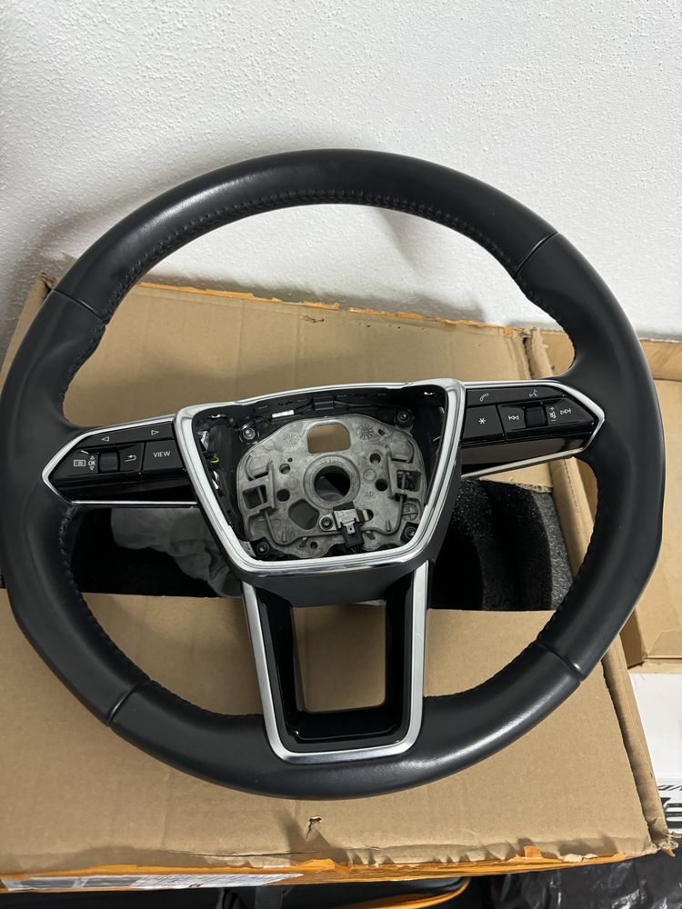 Volante original Audi A6 com patilhas. Como NOVO