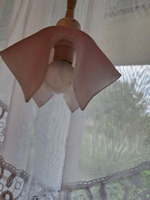 Lampy z kloszami szklanymi 4 szt wiszące regulowana długość na jedną z